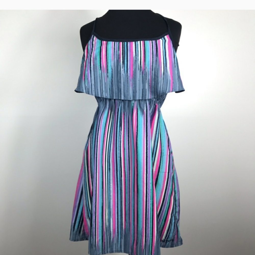 Billabong Blue & Pink Striped Mini Dress